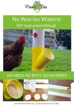 an instruction manual for how to use a chicken waterer