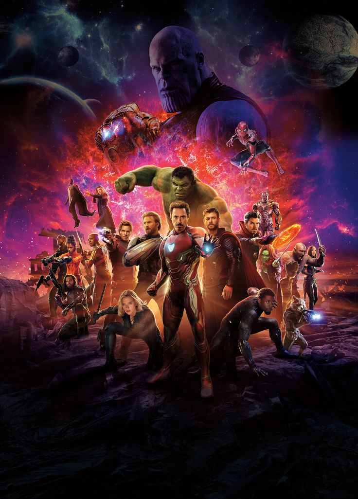 the avengers movie poster with many different characters