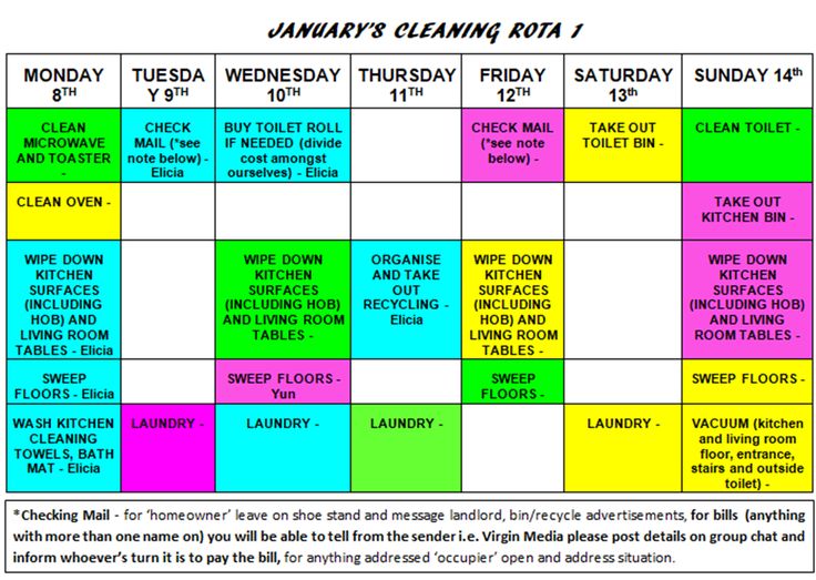 the calendar for january is shown with different colors and times to go on each month