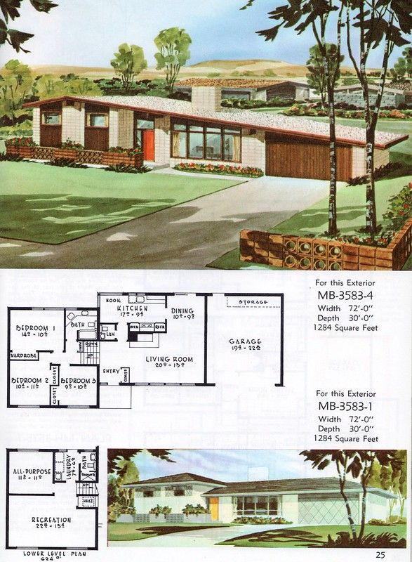 an old house is featured in this advertisement for the mid century style home, which was built