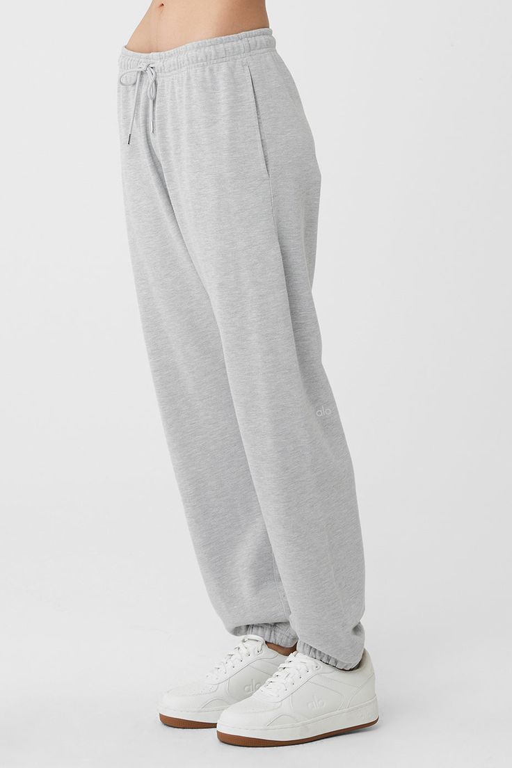 Cool down, warm up — the choice is yours with the Chill Sweatpant. Designed with ultra-soft, breathable French terry and a non-fuzzy, anti-cling interior, this lightweight bottom is made to hang or make moves. Classic cuffed bottoms, external drawcords and side-zippered pockets make this an everyday essential to wear on repeat. Soft, lightweight everyday sweatpant For working out and wearing out Designed & uniquely fit for every size Wear-tested by our in-house team for the perfect fit Sporty Cotton Bottoms By Alo Yoga, Sporty Alo Yoga Bottoms, Alo Yoga Relaxed Fit Sports Bottoms, Alo Yoga Bottoms With Ribbed Waistband, Comfy Full-length Pants With Comfort Waistband, Comfortable Sports Bottoms, Comfortable Cotton Bottoms By Alo Yoga, Comfortable Cotton Alo Yoga Bottoms, Comfortable Alo Yoga Cotton Bottoms