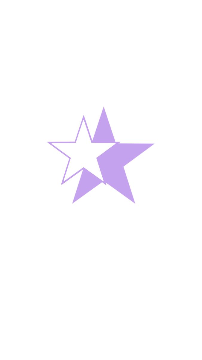 a purple star on a white background