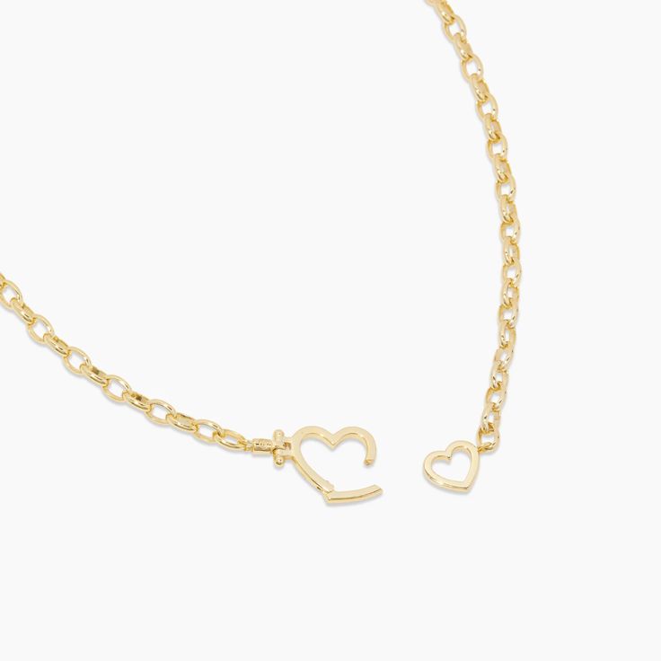 Parker Heart Necklace – gorjana Elegant Heart Shaped Chain Necklace For Mother's Day, Elegant Heart Pendant Necklace For Mother's Day, Classic Heart Pendant Necklace With Adjustable Chain, Elegant Heart Beads Chain Necklace As A Gift, Elegant Heart Beads Chain Necklace Gift, Heart-shaped Chain Necklace For Wedding, Elegant Chain Necklace With Heart Beads For Gift, Elegant Everyday Heart Charm Necklaces, Elegant Yellow Gold Charm Necklaces With Heart Beads