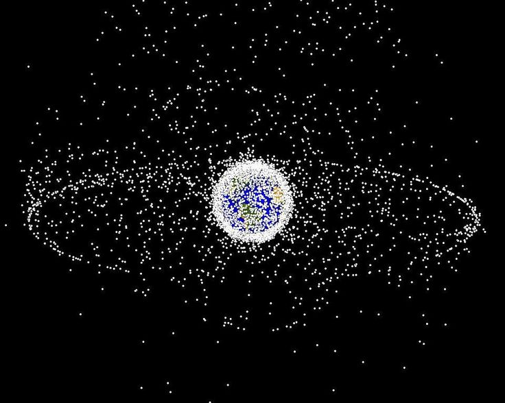 an artist's rendering of the solar system in space with stars and dust around it