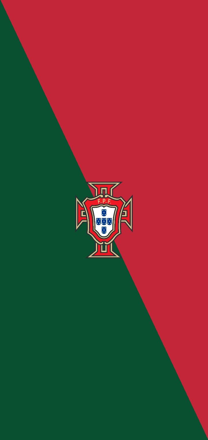 the flag of portugal is shown in red, green and black stripes with an emblem on it