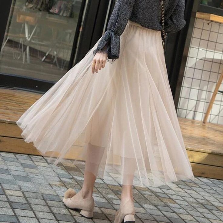 High Waist Long SkirtSize (cm)
Waist circumference: 60-99

Skirt length: 81 Non-stretch Midi Skirt For Party, Chic Non-stretch Tiered Skirt, Beige Non-stretch Tiered Skirt, Non-stretch Lined Mini Pleated Skirt, Chic Stretch Tulle Maxi Skirt, Non-stretch Pleated Mini Skirt, Beige Midi Skirt For Party, Non-stretch Tulle Maxi Skirt, Party Beige Midi Skirt