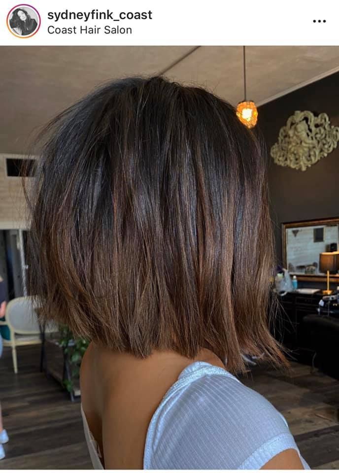 Lob With Short Layers, Subtle A Line Bob, Black Hair With Face Framing, Fall Bob Hairstyles Cut And Color, Long A Line Bob With Layers, Black Bob With Highlights, Cute Wedding Hairstyles For Guest, Medium Short Layered Haircuts, Brunette Hair Bob