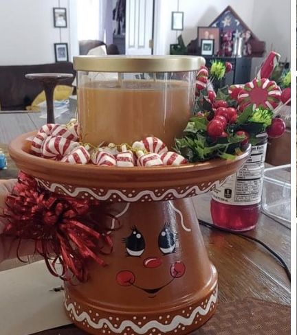 there is a large platter with candy and candies in it on the table