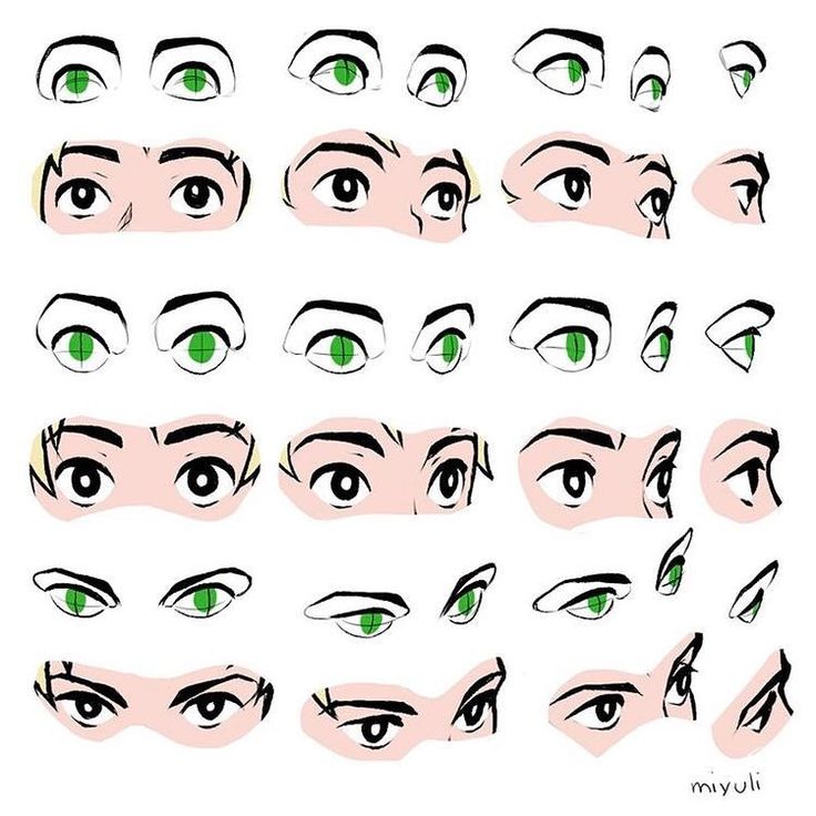 an image of different eyes and eyebrows