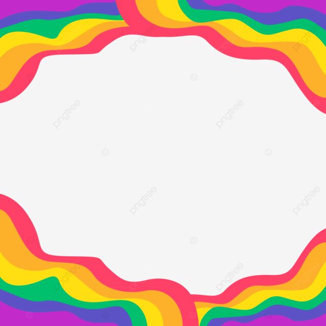 an abstract rainbow colored background with white space for the text or image, colorful, frame png and psd