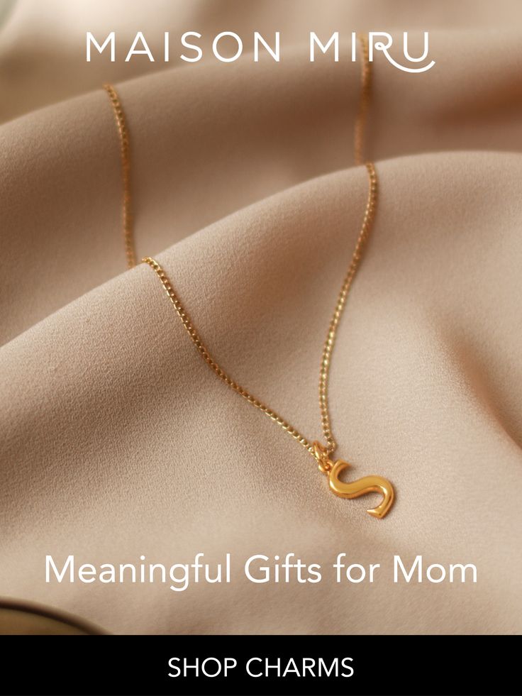 I designed Maison Miru's initial necklace as a personal emblem of strength, a little heirloom that expresses who you are and holds your story. Wear your own initial alone - or add your partner's initial to symbolize your bond. Gift an initial necklace to your mom or your daughter or your BFF - a meaningful gift is one that's always right. Stack on the initials of your children to keep them close to your heart wherever you go. The Maison Miru Secrets & Stories collection is the charm bracelet. Personalized Minimalist Initial Necklace, Classic Mother's Day Charm Necklaces With Initial Pendant, Minimalist Initial Pendant Necklace As Gift For Her, Minimalist Initial Necklace As Gift For Her, Minimalist Initial Necklace Gift For Her, Mother's Day Gift Necklace With Paperclip Chain, Classic Initial Necklace For Mother's Day Gift, Everyday Initials Name Necklace, Elegant Monogram Charm Necklaces For Everyday