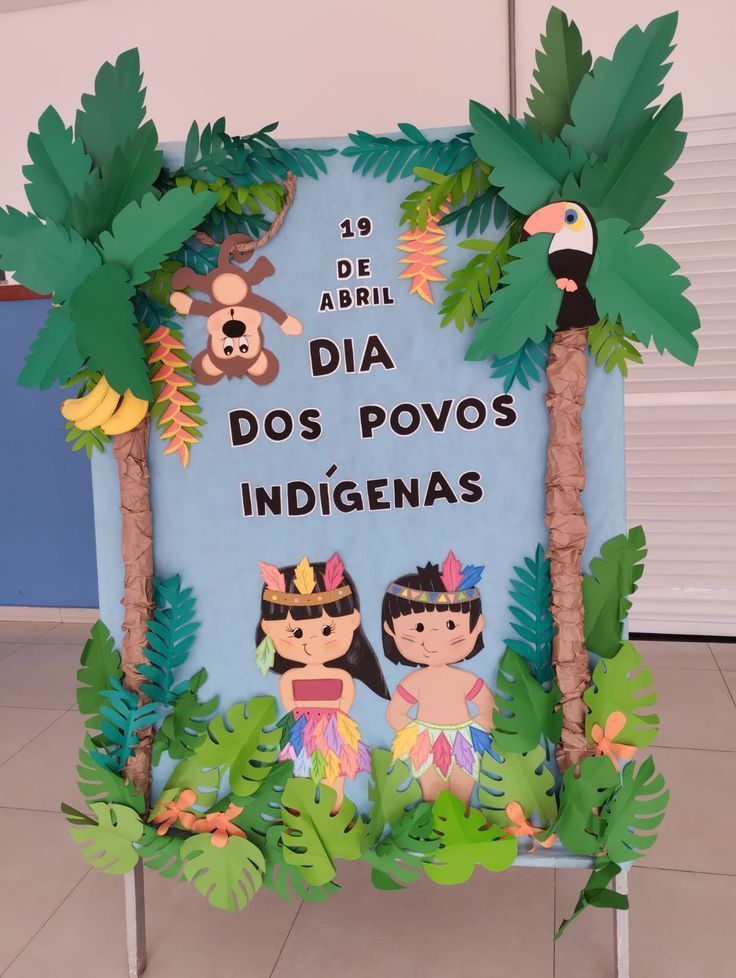 a sign that says dia dia dos povo's indigenousas