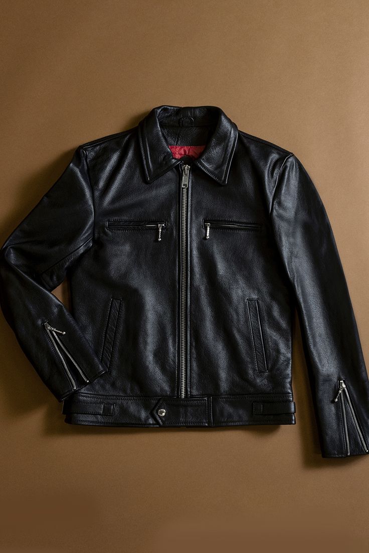 You asked for it. We listened. He's back. The Idol leather jacket. Clean lines and classic style. The Idol, Slim Fit Shorts, Leather Jackets, Clean Lines, Classic Style, Leather Jacket, Slim Fit, Relaxed Fit, Leather