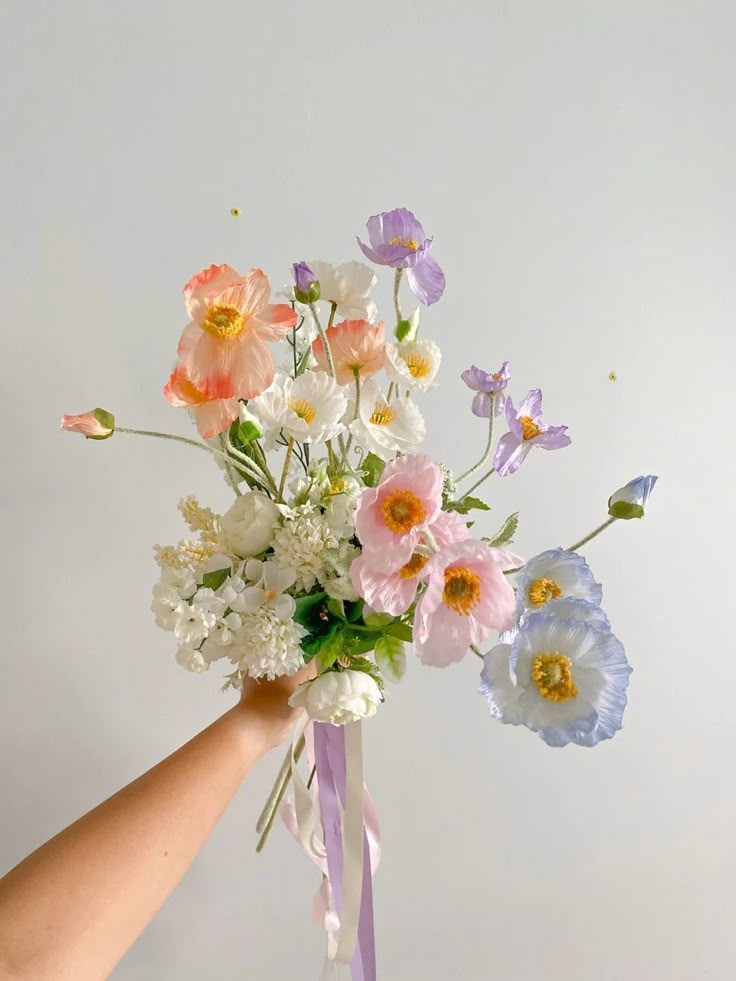 Grad Bouquet, Melayu Wedding, Pastel Bridal Bouquet, Peach Bouquet, October Flowers, Faux Flower Bouquets, Silk Bridal Bouquet, Bridal Bouquet Flowers, Wedding Table Setting