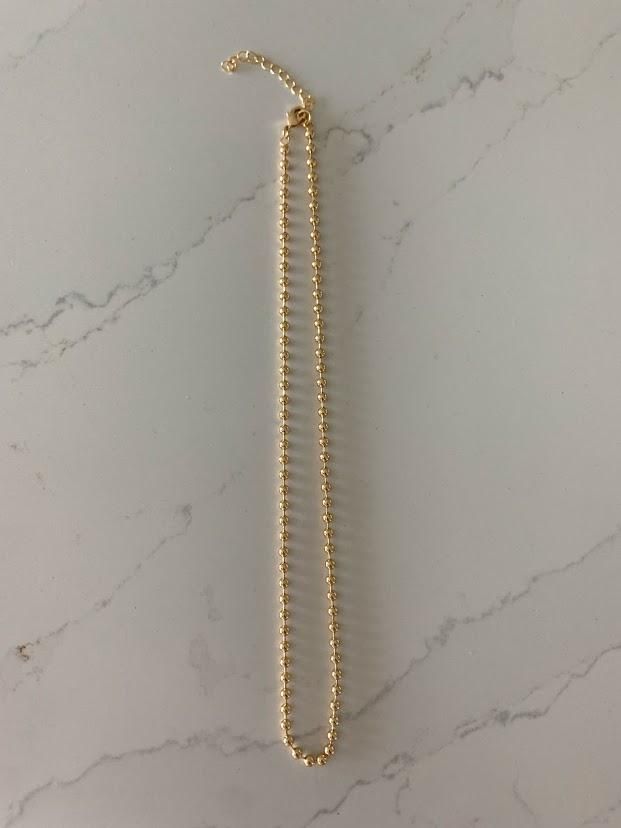 3MM Beaded Gold Filled Chain Necklace | Gold Filled | Layering Ball Gold Chain | Satellite Ball Chain| Beaded Necklace Choker | Beaded ChainHANDMADE-3MM BEADED CHAIN NECKLACE ⁙ Materials: 18K Gold filled⁙ Available Colors: Gold⁙ Measurements: 15.75"+ 2" extender or 20.25"+2" extender, 3MM BeadsHOW TO FIND YOUR PERFECT FITYour neck size is the most important measurement for determining which length will work best for you. To measure, wrap a soft tape measure around your neck, keeping the tape mea Gold Beaded Choker With Satellite Chain, Gold Beaded Everyday Chain Necklace, Everyday Beaded Necklaces With Round Ball Chain, Everyday Necklaces With Round Beads And Chain, Gold Dangle Beaded Chain Necklace, Dainty Necklace With Lobster Clasp And Round Beads, Everyday Gold Beaded Necklace, Gold Beaded Chain Charm Choker Necklace, Gold Beaded Chain Choker Charm Necklaces