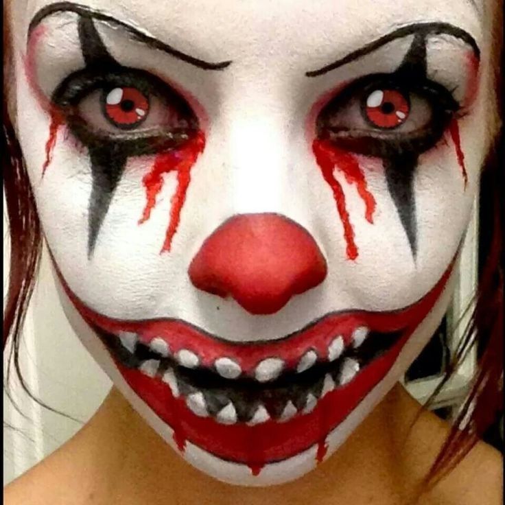 Scary Clown Makeup Creepy, Evil Clown Makeup, Scary Clown Face, Creepy Clown Makeup, Halloween Makeup Clown, Meme Costume, Scary Clown Makeup, Creepy Halloween Makeup, Halloween Makeup Diy