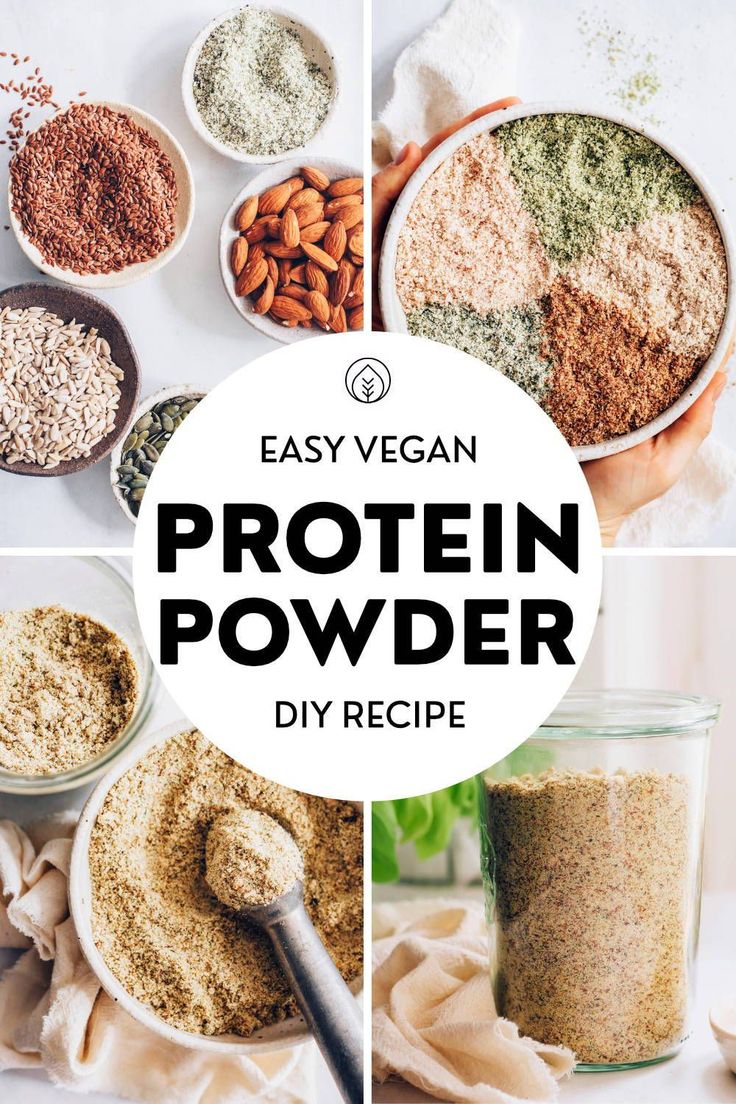 the easy vegan protein powder recipe is ready to be made in less than 30 minutes