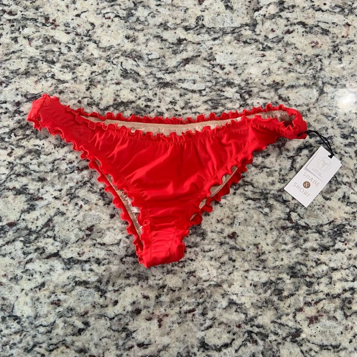 Brand New With Tags Shade & Shore Women’s Bikini Bottoms- Size M (8-10). Extra Cheeky Bikini Bottoms, Red In Color. Retails For $18.00. Comes From A Smoke Free Home! Red Tie-side Bottoms For Sunbathing, Red Tie-side Swimming Bottoms, Red Tie-side Pool Bottoms, Red Tie-side Bottom Beachwear, Stretch Beachwear Swimwear For Holiday, Red Tie-side Bottoms For Summer, Red Tie-side Summer Bottoms, Spring Pool Red Bottoms, Fitted Bottoms For Summer Holiday