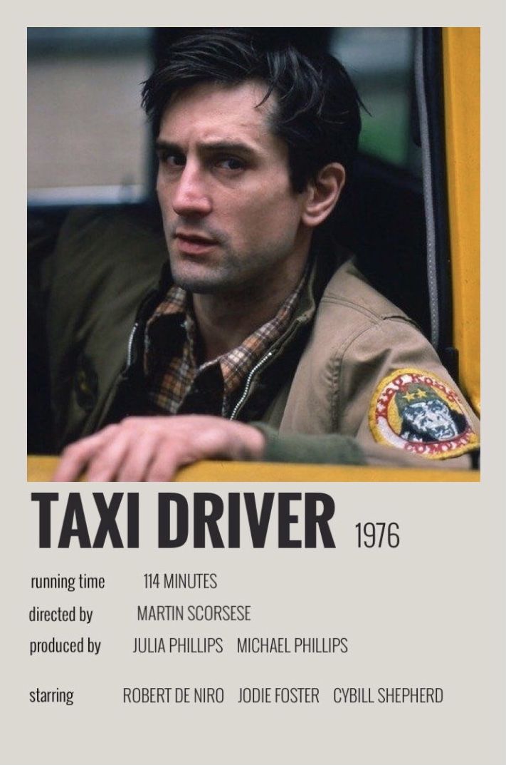 the poster for taxi driver starring actor and director