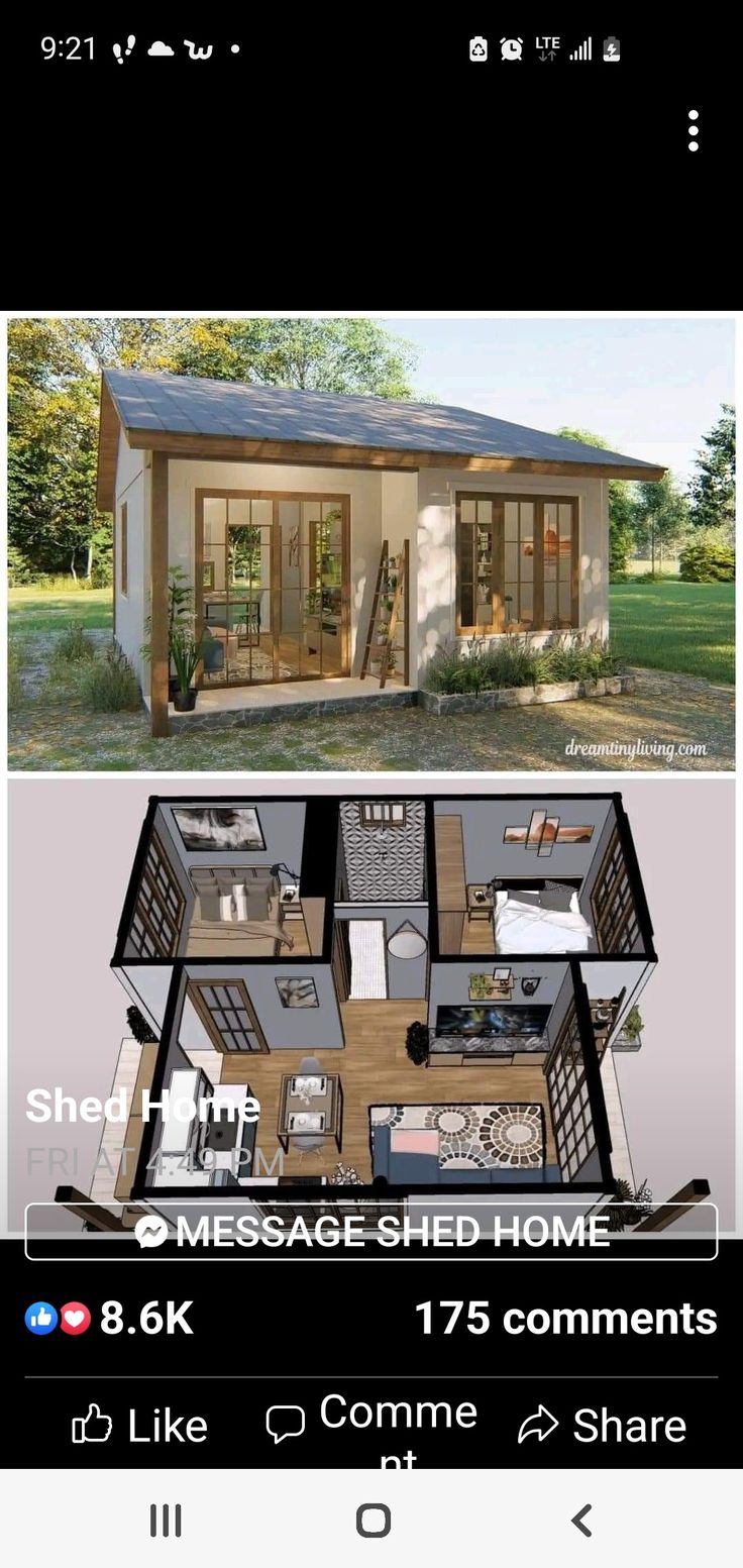 an image of a small house on the app