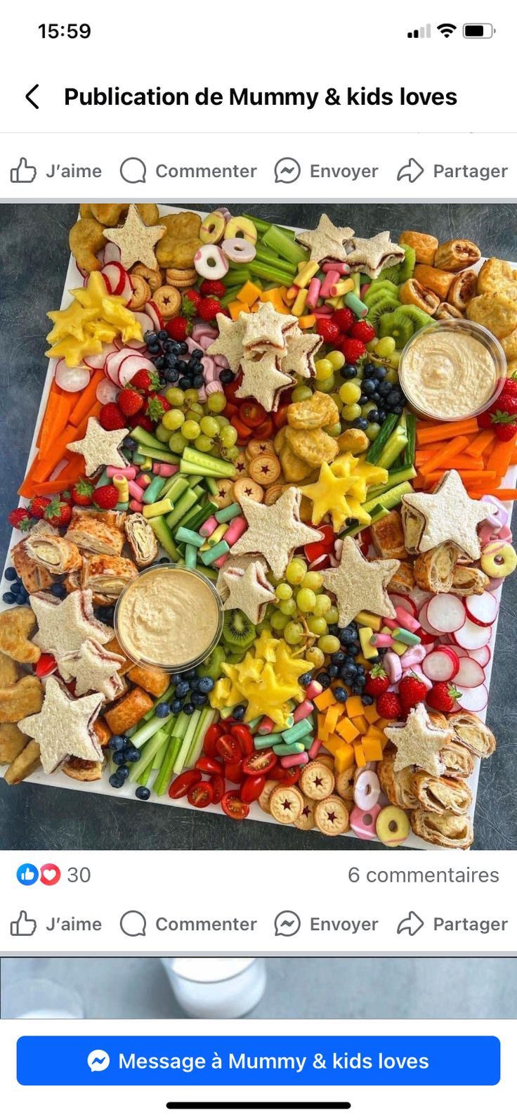 a large tray filled with lots of different types of food