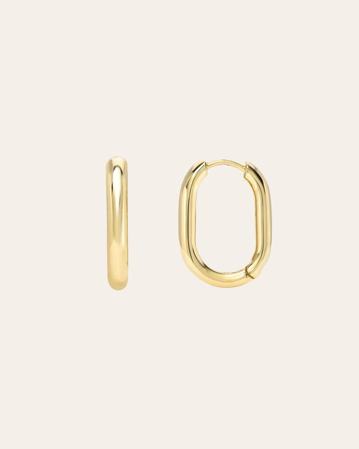 Rectangle Hoop Earrings, Oval Hoop Earrings, Earring Sale, Gold Hoop, Gold Hoop Earrings, Cute Jewelry, Timeless Design, Colorful Backgrounds, Final Sale