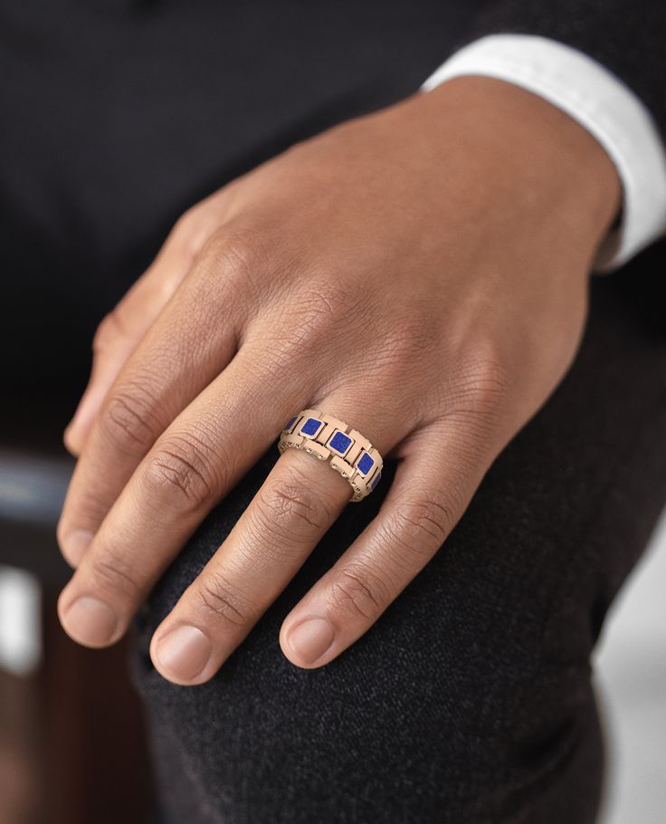 We will send you a size verification email once the purchase is completed. This LA PAZ Gold Ring with Lapis is a unique variation of the classic LA PAZ design. Crafted from solid gold, this ring design is perfect for adding a touch of classic elegance to any look. Monthly Payments, Lapis Ring, American Legend, Big Diamond, Gold Mining, Ring Sizer, Cord Bracelets, Yellow Roses, Classic Elegance