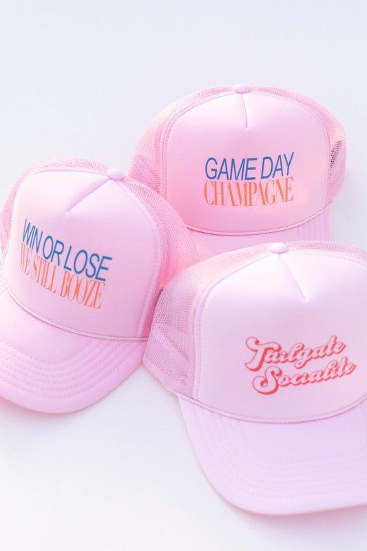 Our Tailgate Socialite Trucker Hat is the perfect hat to add to any game day outfit! The pink mesh and screen print design will have you looking stylish and effortless. Plus, its snapback closure ensures the perfect fit every time! -One size fits most -Multicolor screen print Game Day Trucker Hat, College Gameday, Game Day Outfit, Bloom Baby, Gameday Outfit, Screen Printing Designs, Day Outfit, The Pink, Screen Print