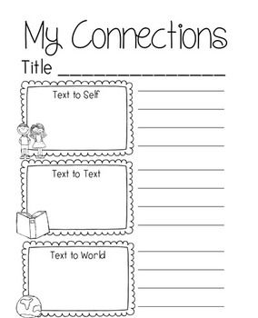 a printable worksheet for reading the text to words