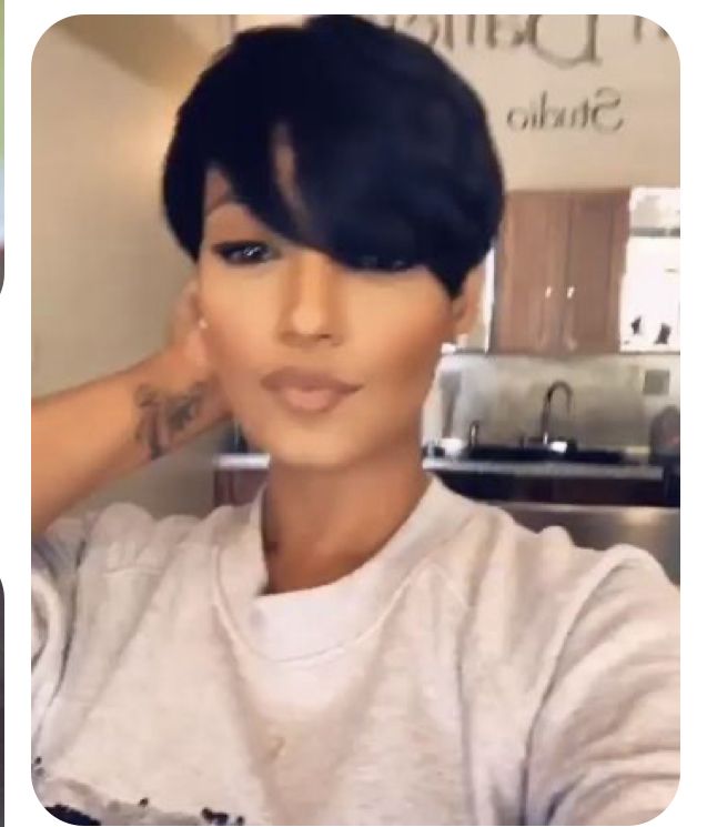 Pixie Cuts For Oval Faces, 2023 Pixie, Short Quick Weave, Pixie Wigs, Short Relaxed Hairstyles, Black Hair Short, Black Hair Short Cuts, Hair Short Cuts, Cut Life