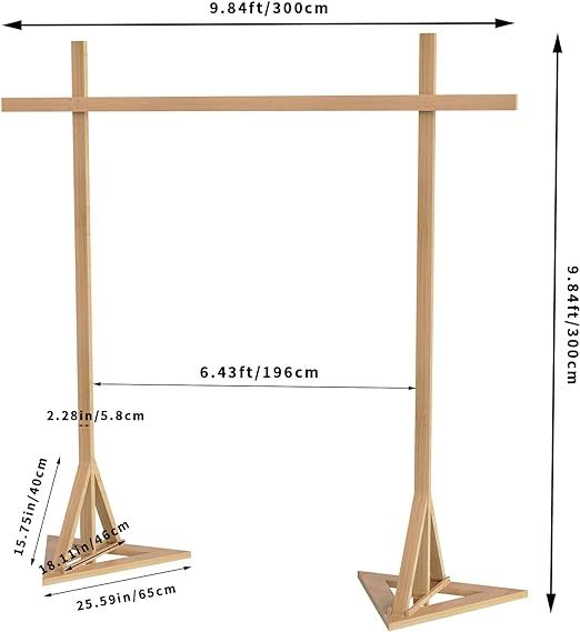 the measurements for a wooden cross stand