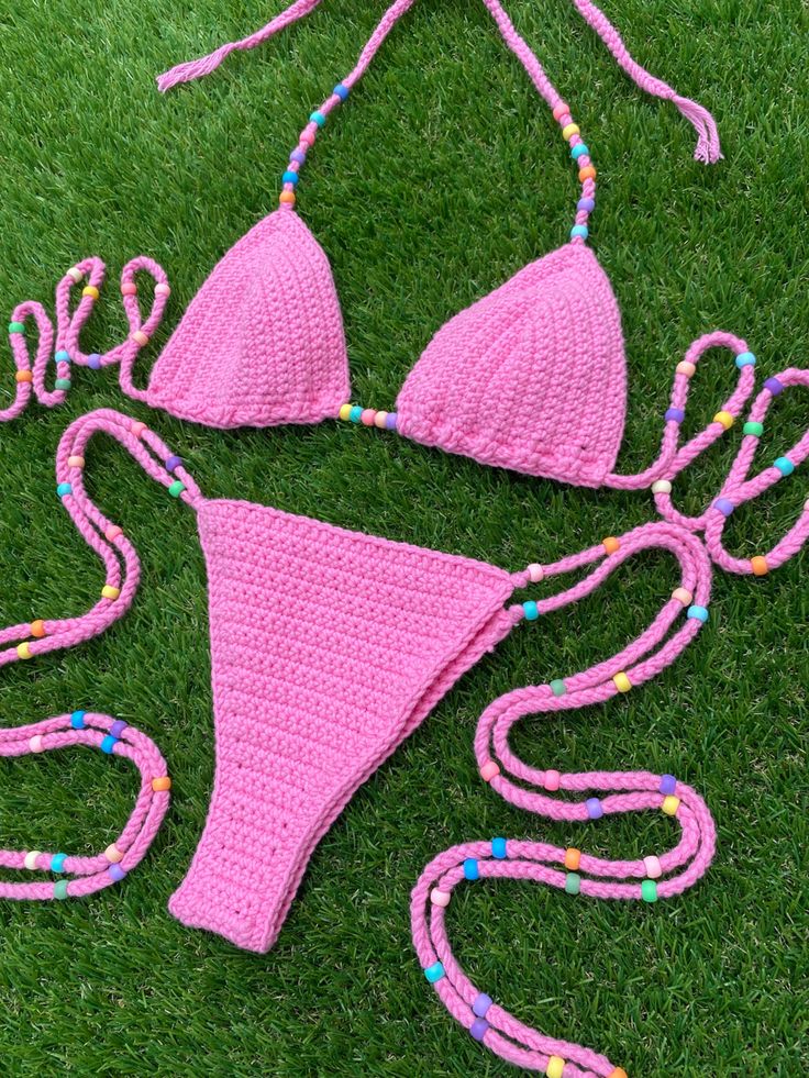 Summer Bikinis Crochet, How To Crochet Bikinis, Bikinis Tejidos Crochet, Bikinis A Crochet, Crotchet Swimsuit, Swimsuits Crochet, Crochet Swimwear Pattern, Crochet Bathing Suit, Crochet Bikinis