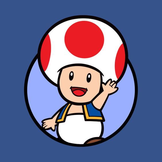 an image of a cartoon character with a mushroom on it's head and hands in the air