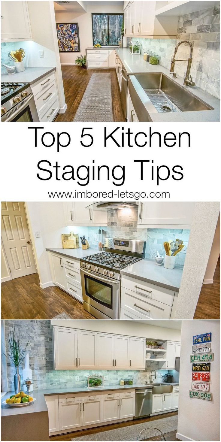 the top 5 kitchen staging tips