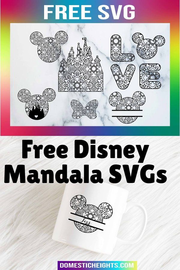 the free disney mouse svg cut file is shown