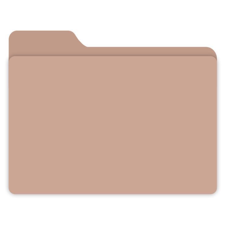 a brown file folder with a clipping on the bottom and an empty file in front