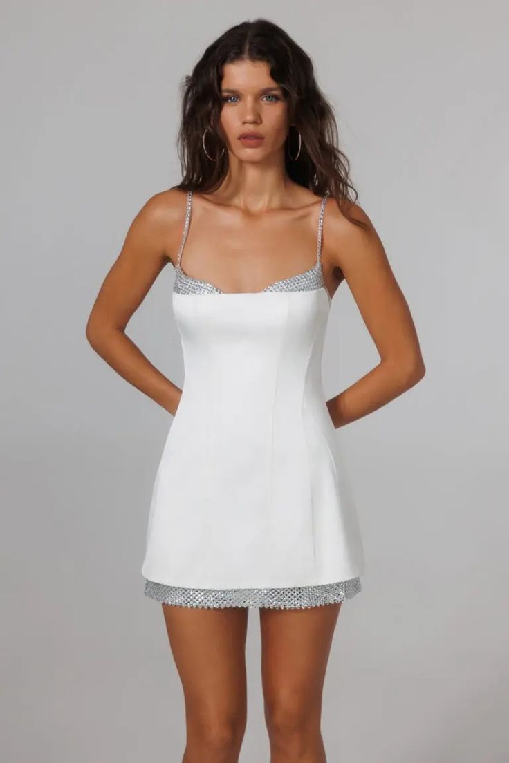 allure-silk-crytal1 Lee Grebenau, Wedding After Party, Fitted Mini Dress, Mini Dresses Online, Grad Dresses, Sparkly Dress, 10 22, Professional Outfits, Teen Fashion