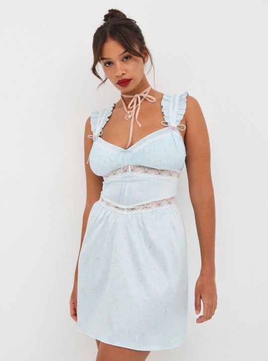 Festival Rose Slip Dress — Ivory | For Love & Lemons Feminine Fitted Lace Dress With Spaghetti Straps, Fitted Slip Dress With Sweetheart Neckline For Spring, Lace Dresses With Delicate Straps And Fitted Bodice, Summer Lace Corset Dress With Lace Patchwork, Summer Lace Patchwork Corset Dress, Fitted Lace Dress With Lined Bodice, Coquette Mini Dress With Lace Trim And Sweetheart Neckline, Summer Lace Corset Dress For Date Night, Flirty Sleeveless Lace Dress With Lace Trim