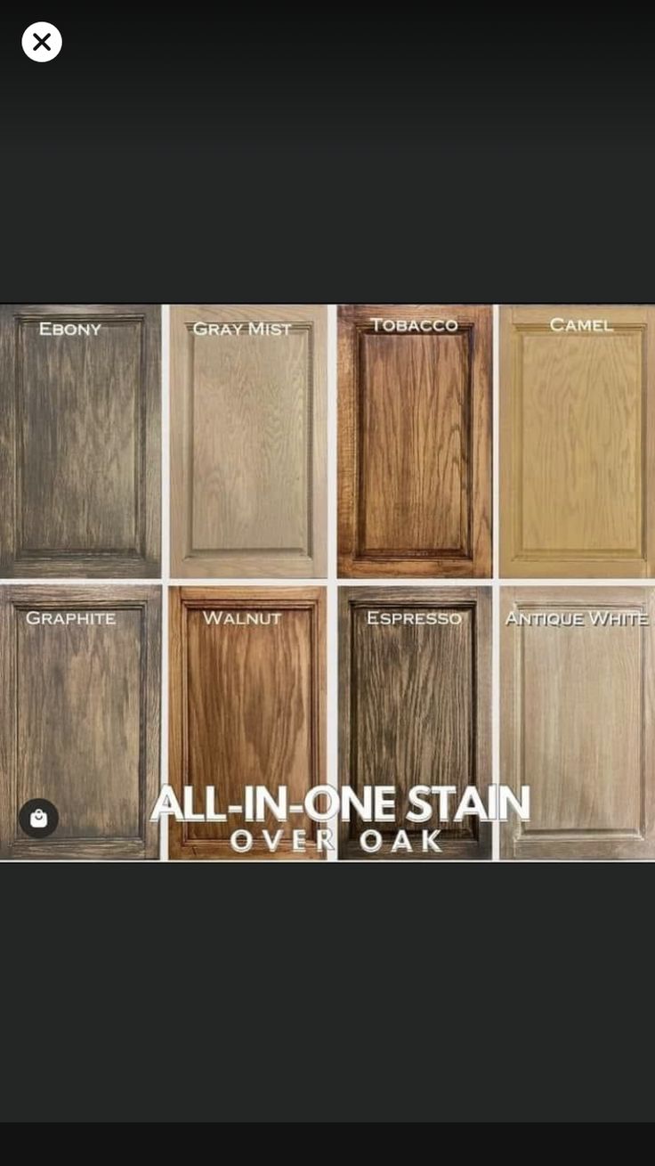 all - in - one stain over oak cabinet doors are available at the home depot