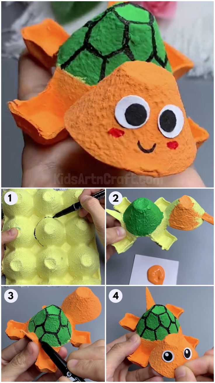 how to make a paper mache turtle that looks like an origami fish