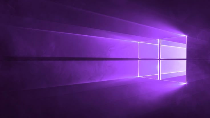 the windows 10 wallpaper is purple in color