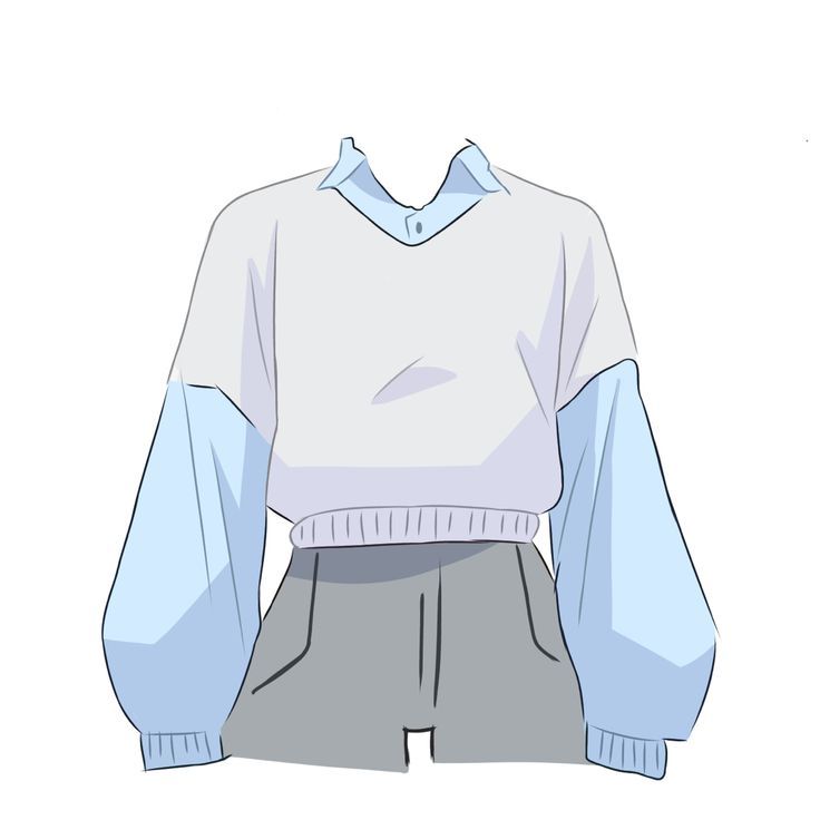 an anime character wearing shorts and a sweater