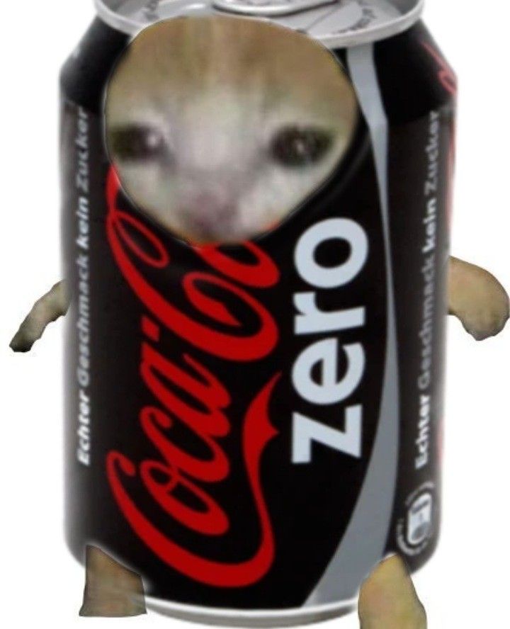 a small dog in a can with the caption zero on it's face