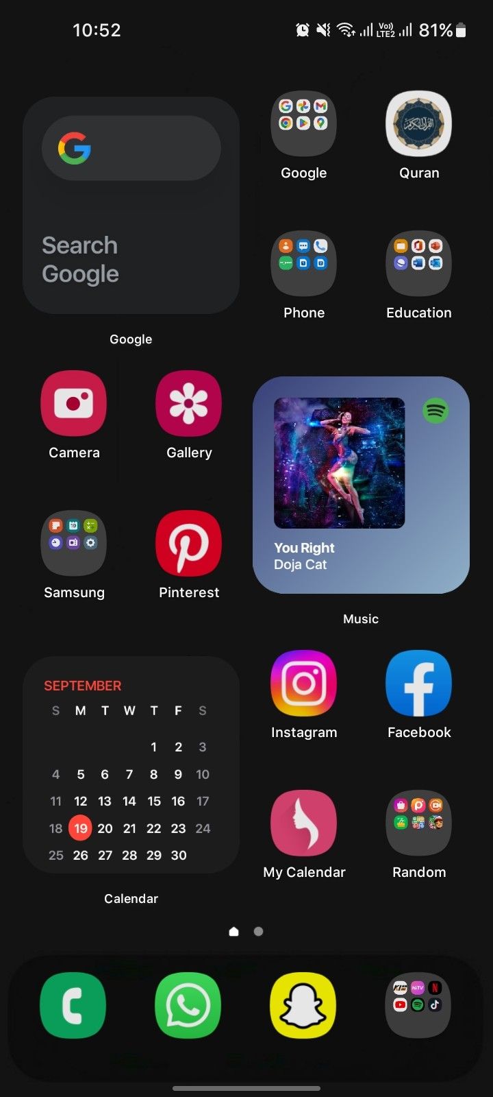 an iphone screen with various icons on it