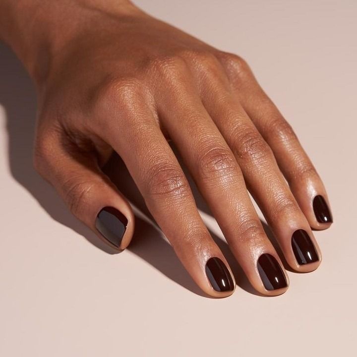 Cherry Nail Color, Black Cherry Nail Color, Black Cherry Nail Polish, Black Cherry Nails, Beauty Cabin, Cherry Nail, Brown Nail Polish, Brown Nail, Nagellack Trends