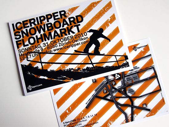 an advertisement for a snowboarder is shown on the wall next to scissors and pliers