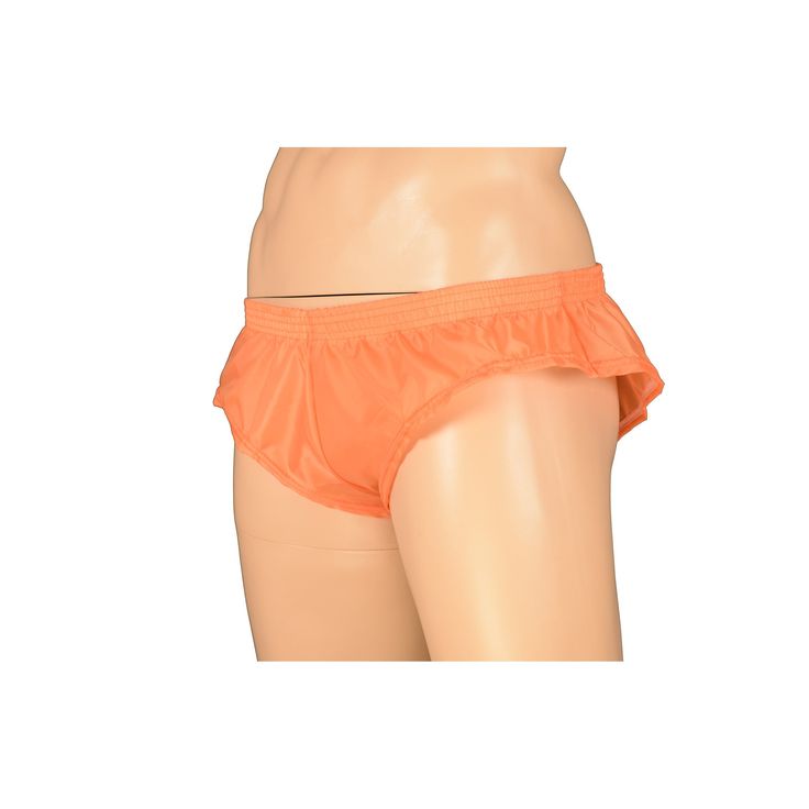 Orange  Polyester Tooty Shorts Tooty shorts are a rethink of the Booty Short, where I have reduced the length of the crotch seam bringing them all up higher in to the crotch. For some they will love the feel and look of these shorts, I certainly do! These are made from a very light weight fabric.   For the garments size measurements, please see below. Garment Measured Size Sizes: All measurements made when items are laid flat, waist & girth measurements have been multiplied by 2 M InchesCentimet Summer Training Swim Trunks Brief, Summer Workout Brief Shorts, Orange Stretch Shorts With Elastic Waistband, Nylon Boxer Briefs With Built-in Shorts, Stretchable Orange Shorts, Fitted Gym Shorts Brief, Stretch Brief Shorts For Workout, Orange Stretch Short Bottoms, Short Bottoms For Cheerleading