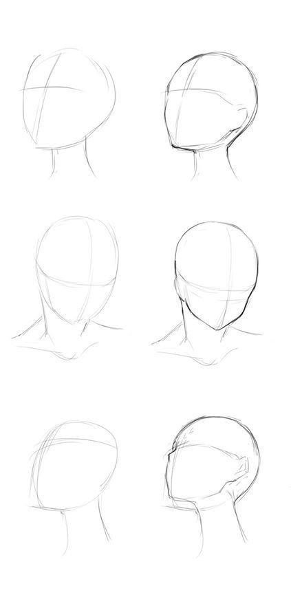 six different types of hats drawn in one point, each with the same amount of hair