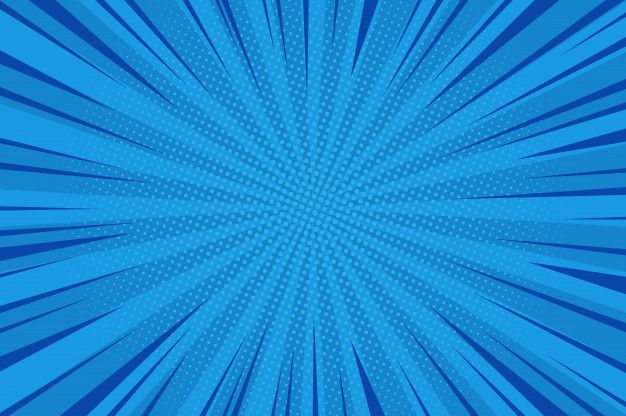 an abstract blue background with white dots and lines in the shape of a sunburst