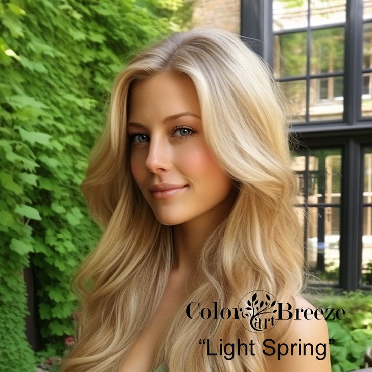 Pastel Blonde, Colour Analysis, Spring Hair Color, Blonde Woman, Haircut And Color, Long Blonde, Light Spring, Spring Hairstyles, New Hair Colors